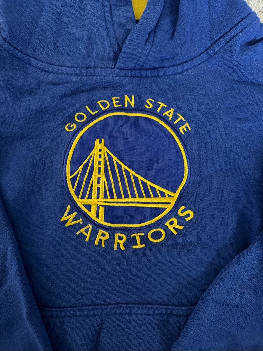 NBA Youth Royal Blue Hoodie with Yellow Logo - Picture 2 of 3